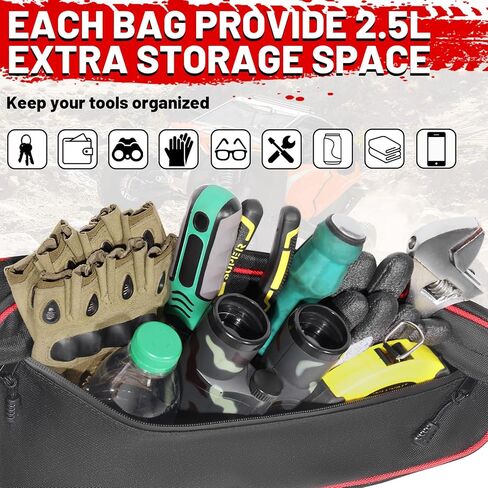 StarknightMT RZR XP 1000 Storage Bags Triangle Side Tool Bags Compatible with 2025 2024 Polaris RZR XP 1000/4 1000 Rear Anti-Roll Frame Mount Corner Bags 2Pcs Organizer for Side by Side Accessories in Saudi Arabia