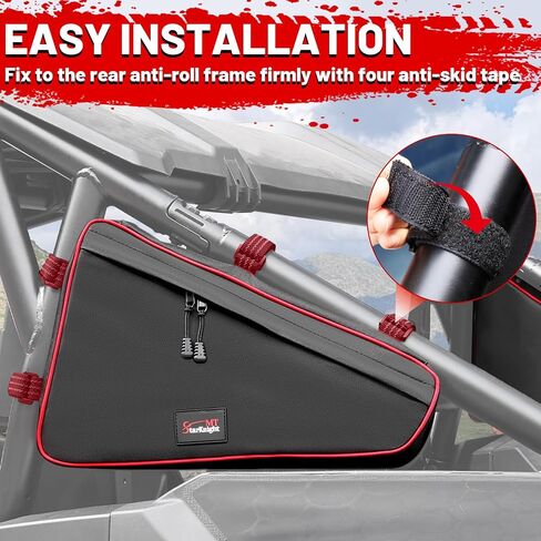 StarknightMT RZR XP 1000 Storage Bags Triangle Side Tool Bags Compatible with 2025 2024 Polaris RZR XP 1000/4 1000 Rear Anti-Roll Frame Mount Corner Bags 2Pcs Organizer for Side by Side Accessories in Saudi Arabia