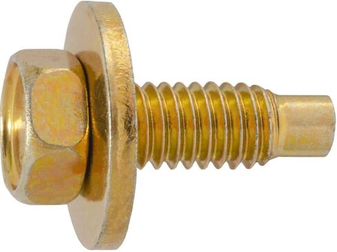 Auveco # 23666 Hex Head Sems Body Bolt W/Dog Point 5/16-18 X 15/16" - Zinc & Yellow 384930-S36. Qty 50. in Saudi Arabia