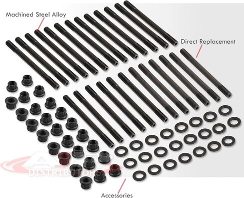 AJP Distributors Cylinder head stud bort kit kit inclible/presenting for ram 2500 3500 Cummins 5.9L 6.7L Diesel 24V Engine 98 99 00 01 02 03 04 05 06 08 08 09 10 11 12 13 14 15 16 17 18 20 21 in Saudi Arabia