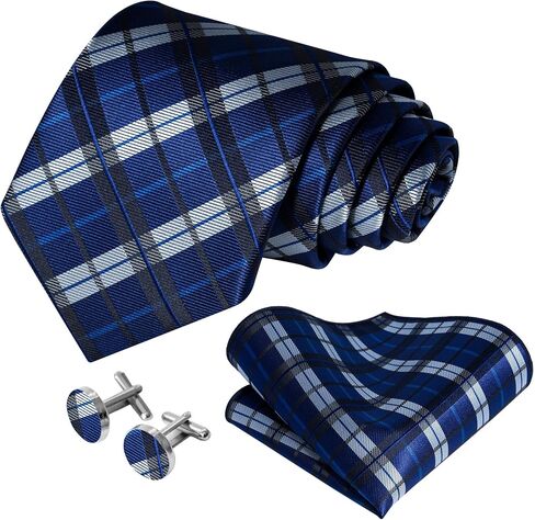5pcs mens tie premium silk ، مربع جيب ، أزرار أكمام ، حلقة التعادل المحفورة ودبوس البصفعة لحفل العريس حفل الزفاف in Kuwait