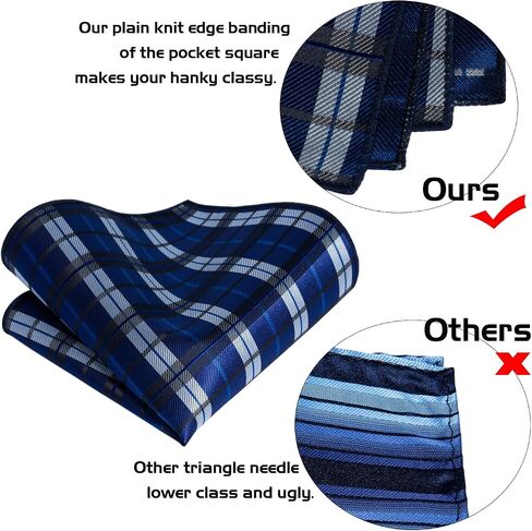5pcs mens tie premium silk ، مربع جيب ، أزرار أكمام ، حلقة التعادل المحفورة ودبوس البصفعة لحفل العريس حفل الزفاف in Kuwait