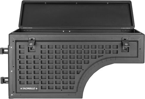 صندوق تخزين سرير الشاحنة-صندوق أدوات شاحنة للملحقات Molle ، صندوق شحن مع Lock for Ford F150 Accessories Fits Ford F150 2015-2024 ، Side Driver in Kuwait