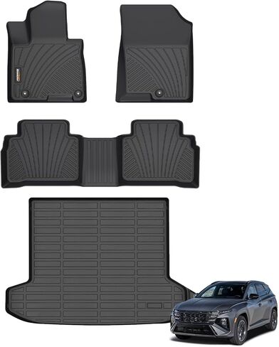 Binmotor-All Weather Floor Mats for Hyundai Venue 2025 2024 2023 2022 2021 2020, Heavy Duty, Waterproof, Nonslip Winter Car Mats for Hyundai Venue SE, Venue SEL, Venue Limited 2020-2025 in Saudi Arabia