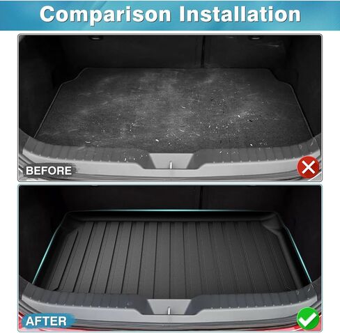 Mixsuper Custom Fit Cargo Liner for 2019-2023 Mazda 3 Hatchback Trunk Liner All Weather Rear Cargo Trunk Mat (Does Not Fit Sedan Models) Black in Kuwait