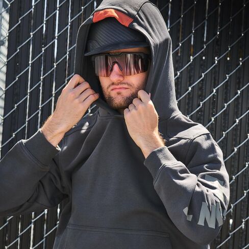 Brunt Levin Hoodie - XL - الكربون - قميص من النوع الثقيل الخفيف ، طوال الموسم - غطاء محرك مقبول من القبع in Kuwait