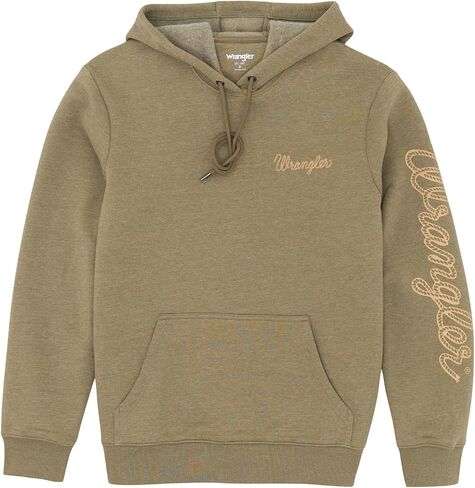 Wrangler Men's Blue Sleeve Logo Hoodie in Saudi Arabia