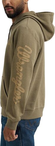 Wrangler Men's Blue Sleeve Logo Hoodie in Saudi Arabia