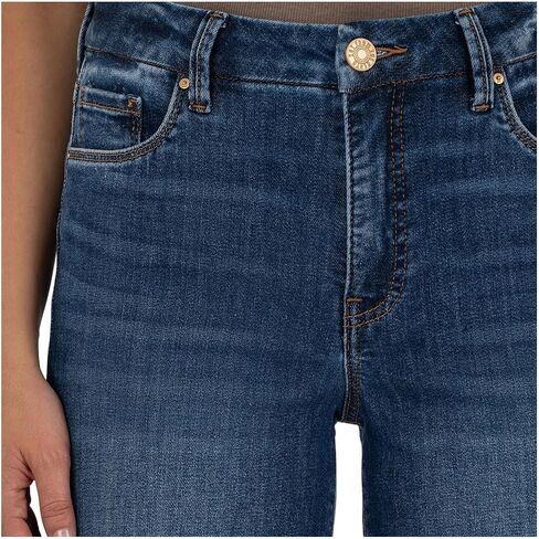 KUT from the Kloth Women's Petite Meg High Rise Fab Ab Wide Leg Raw Hem in Saudi Arabia