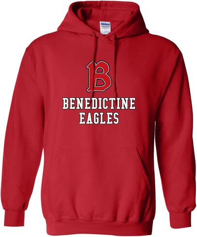 CreateMyTee | Benedictine University B Hooded Sweatshirt in Saudi Arabia