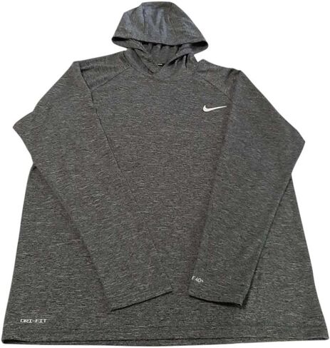 Nike Swim Dri-Fit Men's Long Sleeve Hooded (US, Alpha, Large, Regular, Regular, Gray) in Saudi Arabia
