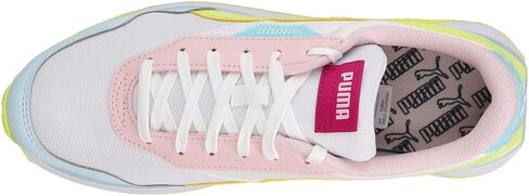 PUMA Kids Girls Cruise Rider P0p Gltch Lace Up Sneakers Shoes Casual - White in Saudi Arabia