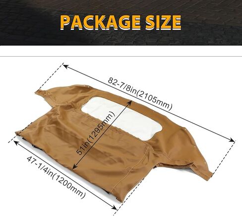 KUAFU Convertible Soft Top Replacement Compatible with 1990-2005 Mazda Miata MX5, Soft Roof with Clear Plastic Window Black Sailcloth Vinyl in Saudi Arabia
