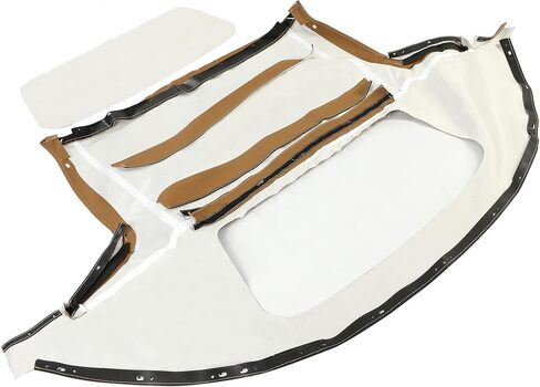 KUAFU Convertible Soft Top Replacement Compatible with 1990-2005 Mazda Miata MX5, Soft Roof with Clear Plastic Window Black Sailcloth Vinyl in Saudi Arabia