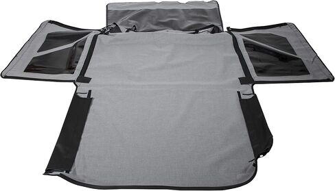 استبدال أعلى ناعم متوافق مع 1986-1994 Suzuki Samurai w/Tinted Zip Out Windows Sailcloth Vinyl Black in Saudi Arabia
