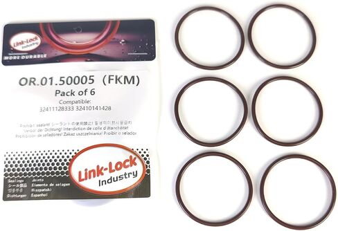 6PCS FKM Viton OR.01.50005 Steering Oil Tank O-Ring Gasket 32411128333 32410141428 for BMW E87 E90 E60 E38 E65 E84 E81 R50 R53 in Saudi Arabia