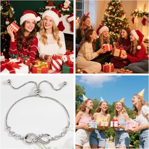 Infinity Love Bracelets for Women Sister Bestie Birthday Mothers Day Valentines Christmas Presents Jewelry Gifts in Kuwait