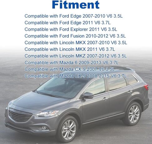 مجموعة موتر حزام محرك Serpentineer متوافقة مع 2007-2015 Ford Edge Explorer Fusion Lincoln MKX MKZ MAZDA 6 CX-9 3.5L 3.7L V6 استبدال 90K-38485 38485 49450 6PK1140 in Saudi Arabia