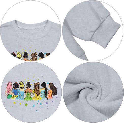 UNIQUEONE Magical Princess Sweatshirt for Women: Cute Magic Kingdom Princess Sweater Family Vacation Trip Pullover Tops in Saudi Arabia