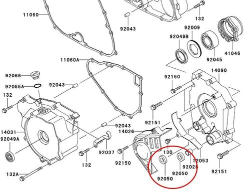 Kawasaki 92050-082 - Seal Seal ، Shaft Shaft in Saudi Arabia