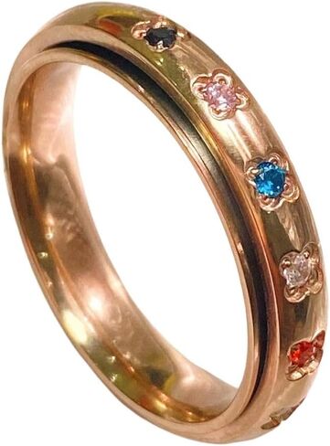 Rainbow Spinner Ring, Gemstone Spinner Ring in Saudi Arabia