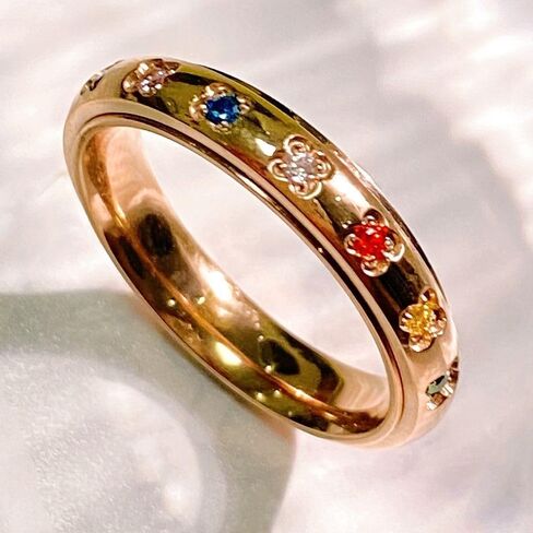 Rainbow Spinner Ring, Gemstone Spinner Ring in Saudi Arabia