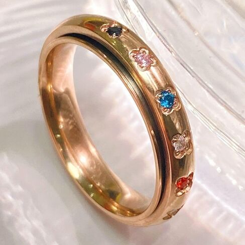Rainbow Spinner Ring, Gemstone Spinner Ring in Saudi Arabia