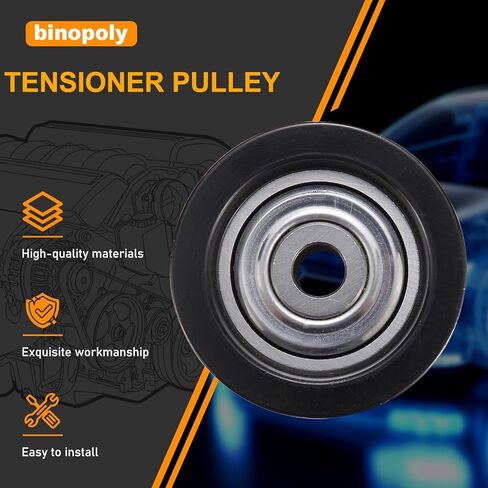 Binopoly 36370 Belt Tensioner/Idler Pulley for Lexus GX460 2010-2018/LX570 08-19 Toyota Land Cruiser 08-18/Sequoia 08-18/Tundra 07-18 OE# 89502 16603010 1660333011 in Kuwait