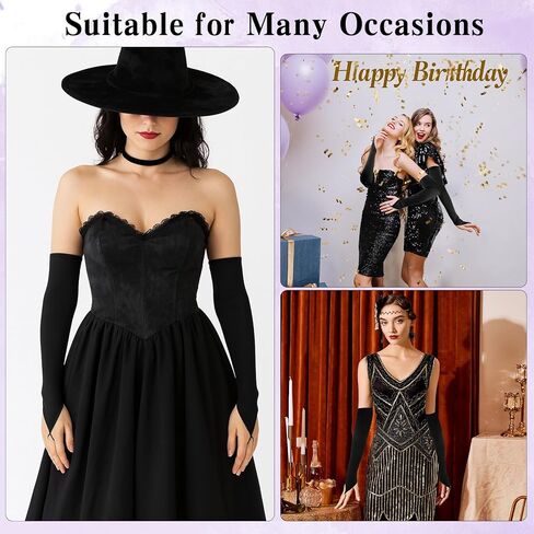 قفازات طويلة أصابع القدمين قفازات الساتان قفازات شاي قفاز للنساء كوع طول ذراع طويلة in Kuwait