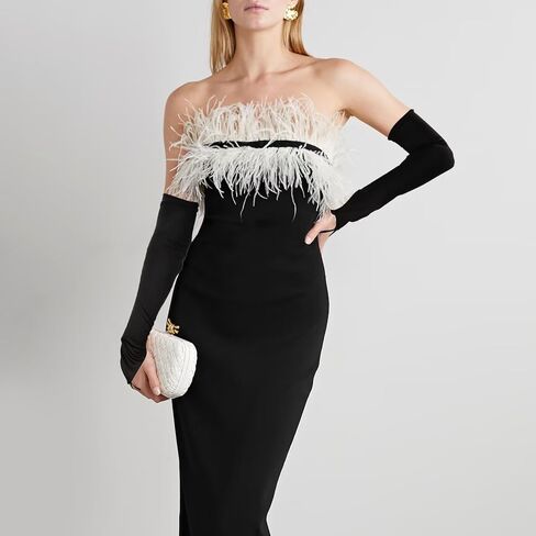 قفازات طويلة أصابع القدمين قفازات الساتان قفازات شاي قفاز للنساء كوع طول ذراع طويلة in Kuwait