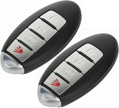 2 Pack 4 Buttons Control Care Key FOB 2013-2015 ملائمة لنيسان Altima 2.5L ، 2013-2015 لنيسان Altima 3.5L KR5S180144014 ، S180144324،285E39HS4A in Saudi Arabia