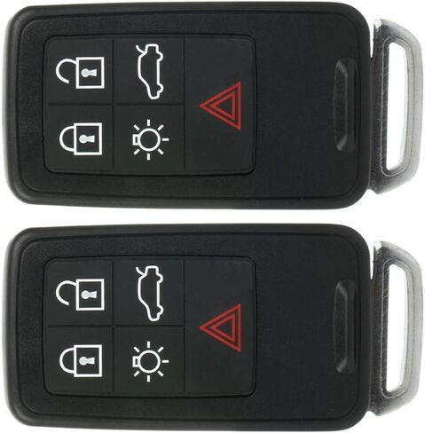 2 Pack 5 buttons Remote Control Car Key Fob 2012-2017 Fit for Volvo XC60 2.0L,2015-2016 Fit for Volvo XC60 2.5L KR55WK49264,30659637 in Saudi Arabia