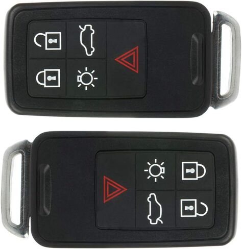 2 Pack 5 buttons Remote Control Car Key Fob 2012-2017 Fit for Volvo XC60 2.0L,2015-2016 Fit for Volvo XC60 2.5L KR55WK49264,30659637 in Saudi Arabia