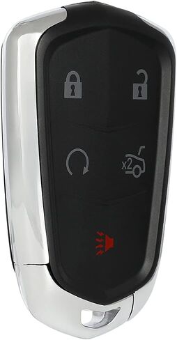 1 Pack 5 buttons Remote Control Car Key Fob 2014-2017 Fit for Cadillac ATS 2.0L,2014-2017 Fit for Cadillac ATS 2.5L HYQ2AB,13580811,13510254,13589986 in Saudi Arabia