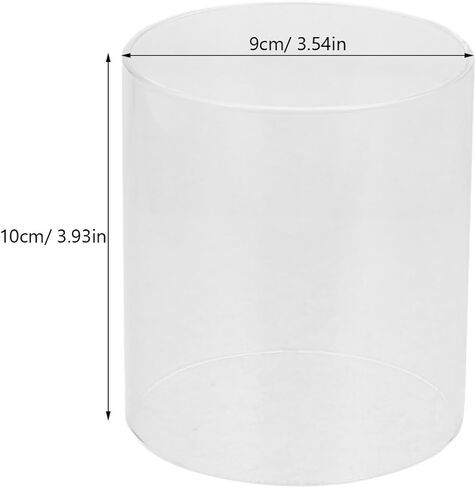 Cabilock 2pcs Glass Candle Covers Outdoor Decor Taper Candle Holder Windproof Light Covers in Saudi Arabia
