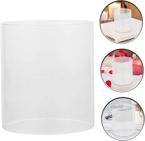 Cabilock 2pcs Glass Dome Candle Covers Household Decorative Candle Holders Unique in Saudi Arabia