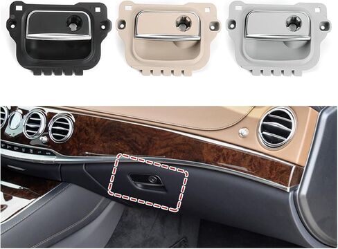 Car Glove Box Lock Latch Handle Toolbox Switch Cover Automobiles Interior Parts Accessories W222 S Class(Black) in Saudi Arabia