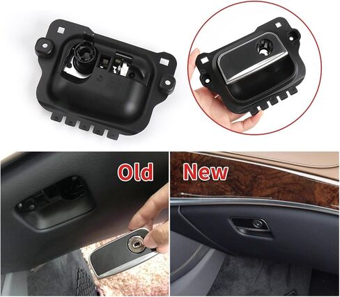 Car Glove Box Lock Latch Handle Toolbox Switch Cover Automobiles Interior Parts Accessories W222 S Class(Black) in Saudi Arabia