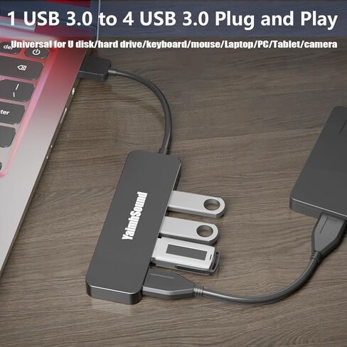 محور USB 3.0 بأربعة منافذ، مقسم USB T-Sound لأجهزة الكمبيوتر المحمول، محول لوحة مفاتيح وماوس Ps4 لأجهزة Dell وAsus وHP وMacBook Air وSurface Pro وAcer وXbox ومحرك أقراص فلاش وMobile HD ووحدة التحكم والطابعة والكاميرا... in Kuwait