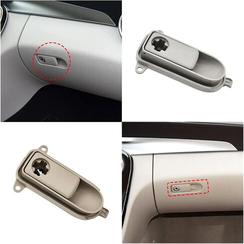 Car Glove Box Switch Handle Toolbox Compartment Lid Switch Grip Lock BenzW205 W253 W447 W448 C GLC V Class Vito(Beige) in Saudi Arabia