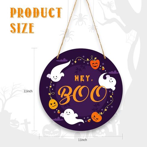 هالوين الرعب القرع ترحيب علامة الديكور معلقة ، علامة خشبية خمر 11 بوصة ، ديكور الجدار للباب الأمامي ، ديكور الجدار المنزلي ، حفلة عيد الهالوين ، حفلة في الهواء الطلق -07 in Kuwait