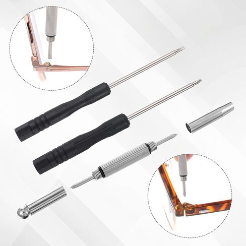 طقم إصلاح النظارات مع مسامير دقة نظارات مفك البراغي مجموعة منصات الأنف eyeglass قبضة الأذن tweezer cleaning نظارات شمسية eyeglasses leplas in Kuwait