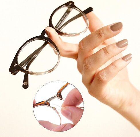 طقم إصلاح النظارات مع مسامير دقة نظارات مفك البراغي مجموعة منصات الأنف eyeglass قبضة الأذن tweezer cleaning نظارات شمسية eyeglasses leplas in Kuwait