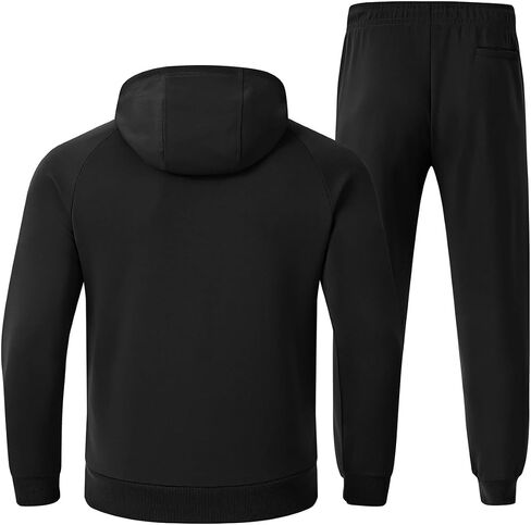 tbmpoy رجال هوديي التعرق 2 قطعة مجموعة من بلوفر sweatshirt kogger sweatpants الركض ملابس غير رسمية. in Saudi Arabia