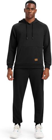 tbmpoy رجال هوديي التعرق 2 قطعة مجموعة من بلوفر sweatshirt kogger sweatpants الركض ملابس غير رسمية. in Saudi Arabia