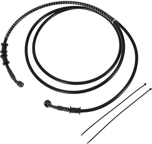220cm Motorcycle Brake Clutch Oil Hose Line Cable Ties Motorcycle Hydraulic Brake Line for Motorcycles Dirt Bikes ATV Black in Saudi Arabia