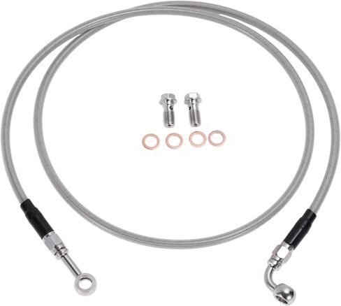 56In Hydraulic Front Brake Line Kit for 16-18In Handlebar Hydraulic Brake Line for Harley Dyna Switchback FLD 2012-2016 No.45112-08/4511208A Black in Saudi Arabia