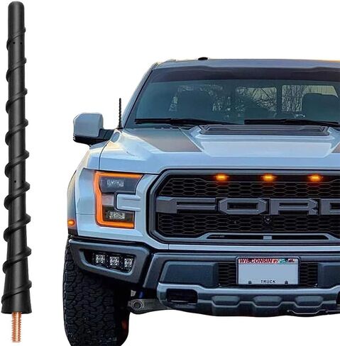 هوائي KSaAuto لفورد F150 2009-2024، فورد F150 هوائي قصير، 7 بوصة قصير فورد F-150 F 150 استبدال هوائي سيارة الشاحنة، ملحقات Ford F150 لاستقبال FM AM in Kuwait