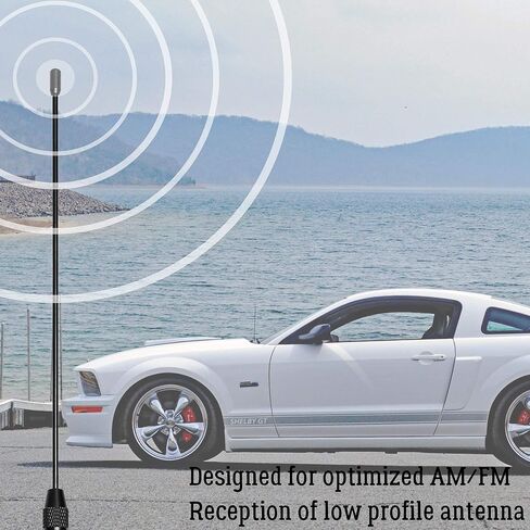 هوائي KSaAuto لفورد F150 2009-2024، فورد F150 هوائي قصير، 7 بوصة قصير فورد F-150 F 150 استبدال هوائي سيارة الشاحنة، ملحقات Ford F150 لاستقبال FM AM in Kuwait