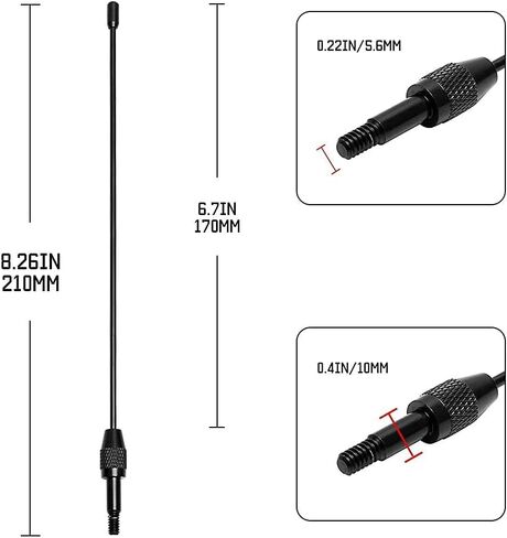 هوائي KSaAuto لفورد F150 2009-2024، فورد F150 هوائي قصير، 7 بوصة قصير فورد F-150 F 150 استبدال هوائي سيارة الشاحنة، ملحقات Ford F150 لاستقبال FM AM in Kuwait